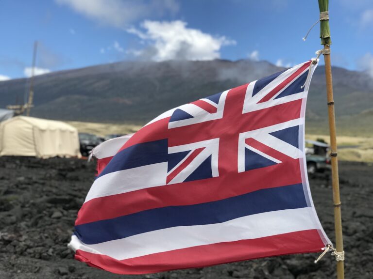 The standoff over building a new telescope on Mauna Kea illustrates the challenge in bridging divides over preservation versus development. PC: Blaze Lovell/Civil Beat/2019